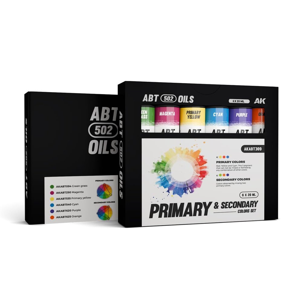 Abteilung 502 Oil Set ABT309 Primary & Secondary Colors Set (6x20ml)