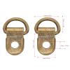 100 Sets Metal Boot Hooks Lace Fittings Brass Shoe Lace Buckles Leather Bags DIY Riveting Tools for Camp Hike Climbing Repair Leather Boot Shoes Repair Buckle view 2