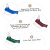 COLLBATH 3pcs Double-Head Cleaning Brush Set Hard Bristle Toothbrush for False Teeth Care Ergonomic Design in Red Green Blue for Comfortable to Hold and Effective Cleaning view 2