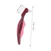 COLLBATH 3pcs Double-Head Cleaning Brush Set Hard Bristle Toothbrush for False Teeth Care Ergonomic Design in Red Green Blue for Comfortable to Hold and Effective Cleaning view 3