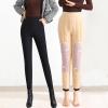 Cycling Pants Sports Leggings with Pockets Women Tummy Control Jeans for Women UK Full Length/Capri Bed Jackets Ladies Ladies Leggings Size 22/24 Tummy Control Sherpa Gold view 4