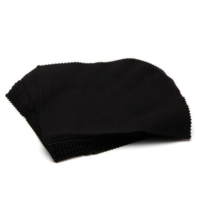 Anneome Microfiber Lens Clean Cloth Sunglasses Cleaning Cloth 100Pcs 15X15Cm Black Reusable Portable for Wiping Cellphone Screen Computer Tablet Eyeglasses