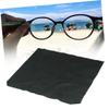 Anneome Microfiber Lens Clean Cloth Sunglasses Cleaning Cloth 100Pcs 15X15Cm Black Reusable Portable for Wiping Cellphone Screen Computer Tablet Eyeglasses view 4