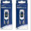 Amazon Basic Care Digital Thermometer, Blue (Pack of 2) view 1