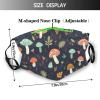Reusable Cloth Face Mask,Cute Mushrooms Adult Washable Face Cover With Adjustable Earloops Nose Wire view 2