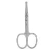 ANKROYU Beard and Nose Hair Scissors, Stainless Steel Rounded Tip Scissors for Moustache, Eyebrows, Nose, and Beard Trimming, Professional Grooming Shears for Precision Cutting view 1
