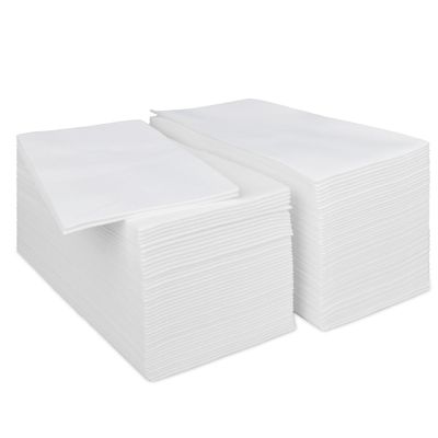 100PCS Airlaid Quality Disposable Hand Towels, PHUNAT Linen Feel Paper Napkins Guest Towels White Paper Hand Towels for Kitchen, Bathroom, Party, Wedding, Dinners, Events, 43 * 30cm