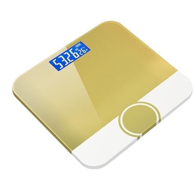 AMYSTY Bathroom Scale Scales for Body Weight Body Weight Scale Digital Body Weight Scale Glass Smart Electronic Scales LCD Display Weighing Scale Weight Scale(Yellow)
