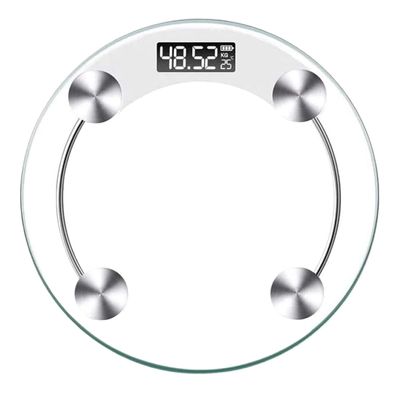AMYSTY Bathroom Scale Scales for Body Weight Body Weight Scale Round Fat Digital Personal Weighing Scale Household Weighing Scale Weight Scale