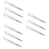 FRCOLOR 9pcs False Eyelash Tweezer Stamp Nipper Stainless Steel Stamp Tweezer for Eyelash Application Pointy Tip Design and Makeup Application view 1