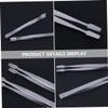 FRCOLOR 9pcs False Eyelash Tweezer Stamp Nipper Stainless Steel Stamp Tweezer for Eyelash Application Pointy Tip Design and Makeup Application view 3
