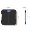 AMYSTY Bathroom Scale Scales for Body Weight Smart Scale For Body Weight Digital Bathroom Scale Weighing Body Fat Scale Weighing Scale Weight Scale(Black) view 2