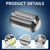 ACWOO Shaver Replacement Heads Compatible with All Braun Series 3 Shaver, 32S Electric Razors Shaver Head Compatible with Braun All Series 3 Electric Shavers, Easily Attach Your New Shaver Head, Black view 3