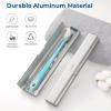 Oralphi Aluminum Toothbrush Case Travel Cover,Portable Travel Toothbrush Cover,Durable Toothbrush Holder,Manual Toothbrush Protector for Holidays,Camping,Business Trip (1 Pack) view 2