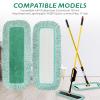 Dust Mop Pads for Rubbermaid Commercial Microfiber Dust Mop - 18 inch Mop Head Replacement with Fringe - Reusable Wet & Dry Cleaning Flat Mop System 18" 17" Refill for Multi-Surface Floor - 4 Pack view 4