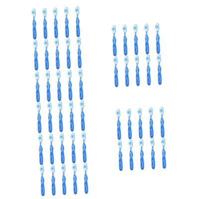 Baluue 50pcs Prison Toothbrush Short Handle Small Cleaning Brushes for Portable Use Travel Toothbrush