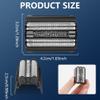 ACWOO Shaver Replacement Heads Compatible with All Braun Series 5 Shaver, 52B Electric Razors Shaver Head Compatible with Braun All Series 3 Electric Shavers, Easily Attach Your New Shaver Head, Black view 2