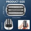 ACWOO Shaver Replacement Heads Compatible with All Braun Series 3 Shaver, 21S Electric Razors Shaver Head Compatible with Braun All Series 3 Electric Shavers, Easily Attach Your New Shaver Head, Black view 2