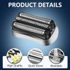 ACWOO Shaver Replacement Heads Compatible with All Braun Series 3 Shaver, 21S Electric Razors Shaver Head Compatible with Braun All Series 3 Electric Shavers, Easily Attach Your New Shaver Head, Black view 3