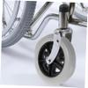 Parliky Wheelchair Front Wheels 8-inch Solid Universal Replacement Casters for Electric and Manual Wheelchairs, Wide Gray Non-inflatable Tires, 2pcs Sturdy Walker and Cart Accessories view 2