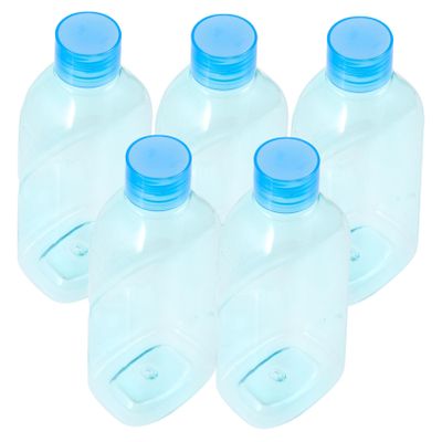 Healvian 5pcs Small Eye Care Bottle Plastic Dropping Vials Convenient Mini Bottles for Travel Wash Brush Use