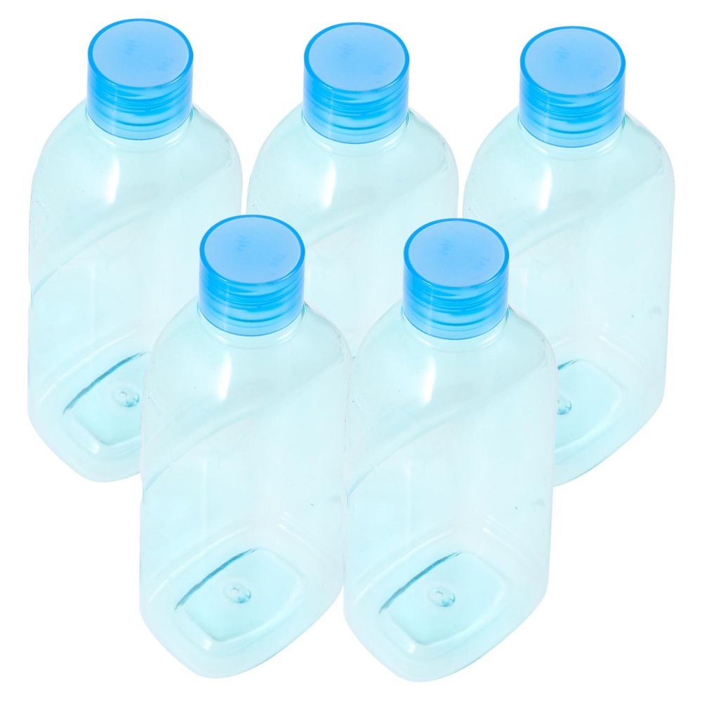 Healvian 5pcs Small Eye Care Bottle Plastic Dropping Vials Convenient Mini Bottles for Travel Wash Brush Use