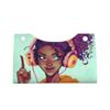 Fashion Girl with Purple Hair Tissue Box Cover, Facial Tissue Holder, Decorative Napkin Dispenser Organizer for Car, Home, Office Accessories view 2
