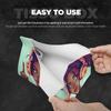 Fashion Girl with Purple Hair Tissue Box Cover, Facial Tissue Holder, Decorative Napkin Dispenser Organizer for Car, Home, Office Accessories view 3