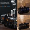 Steam Train Essential Oil Diffuser, 300ML Retro Train Aromatherapy Diffuser with Remote Control, 2 Color Lights, Cool Mist Humidifier with Auto Shut-Off Timer for Home Office Spa (Black) view 2