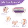 4 Pcs Venus Compatible Razor Blades, Snap Razor Refill for Women, 3-Layer Heads, Enhanced Smooth Shaving Performance, Purple view 4