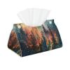 Misty Forest Natural Scenery Tissue Box Cover Tissue Box Holder Tissue Box Dispenser for Facial Tissue, Napkins, Dryer Sheets view 1