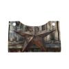 Western Texas Star on Wooden Tissue Box Cover, PVC Leather Tissue Box Holder, Stylish Tissue Box Organizer for Home, Car, Hotel, Office view 2