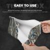 Metal Star Hanging on Wooden Wall Tissue Box Cover, Tissue Box Holder, Facial Box Cover for Storage on Bathroom Vanity, Countertop, Bedroom Dresser view 3
