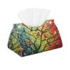 Colorful Birds in Tree Tissue Box Cover Tissue Box Holder for Living Room Kitchen Bathroom Toilet Table Desk Home Office Countertop Car view 1