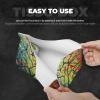Colorful Birds in Tree Tissue Box Cover Tissue Box Holder for Living Room Kitchen Bathroom Toilet Table Desk Home Office Countertop Car view 3