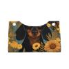 Dachshund Dog with Flower Facial Tissue Holder Tissue Box Cover, Tissue Box Holder for Bathroom, Desks, Car, Vanity, Night Stands view 2