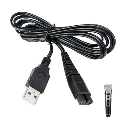 Shaver Charger Cable, Shaver Wire USB Compatible with Hatteker Shavers, High Speed USB Charging Cord for Models RFC-588/RFC-598, RFC-690/RFC-692/RFC-696/RSCX-9598, Ideal for Beard Trimmers (1.5m)