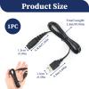 Shaver Charger Cable, Shaver Wire USB Compatible with Hatteker Shavers, High Speed USB Charging Cord for Models RFC-588/RFC-598, RFC-690/RFC-692/RFC-696/RSCX-9598, Ideal for Beard Trimmers (1.5m) view 2