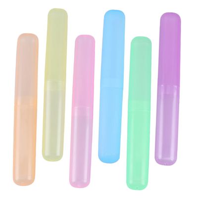 BCOATH 6pcs Travel Toothbrush Holder Toothbrush Cases and Toothpaste Organizers Portable and Compact Storage Box for Go
