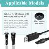 15V Shaver Charger Cable, USB Lead Shaver HQ8505 Kit, Compatible with Norelco Series 3000 5000 7000 9000, QP6651 QP6650 QP6520 QP6510 QP6620 QP6550 QP6530, Electric Razors Charger view 4