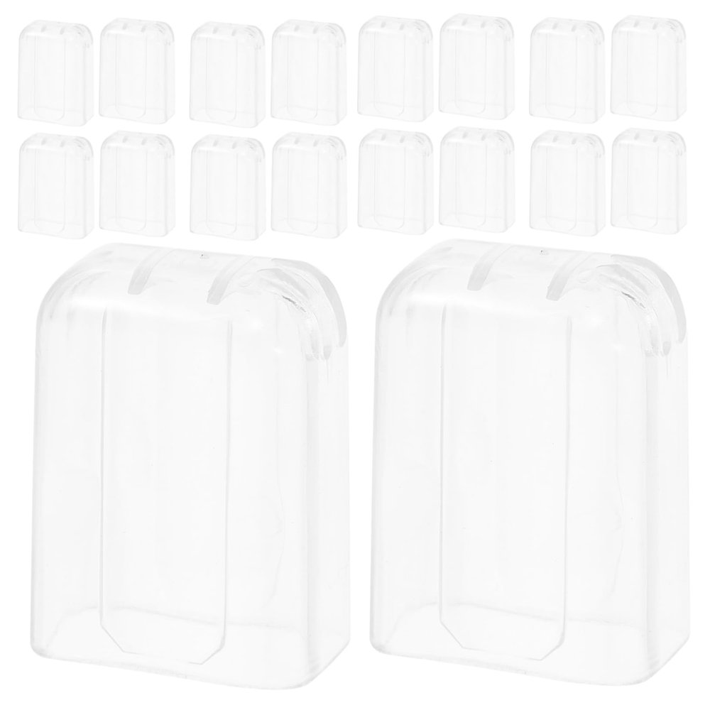 BELLIFFY 20pcs Toothbrush Protector Caps Travel Covers for Electric Toothbrush Heads Dustproof Oral Care Accessories