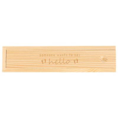 Ciieeo Lidded Pregnancy Test Case Wood Pregnancy Test Holder Perfect Baby Memory Present