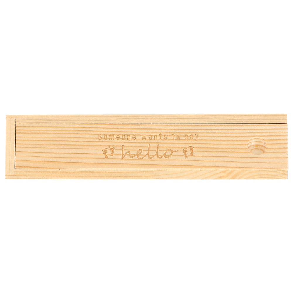 Ciieeo Lidded Pregnancy Test Case Wood Pregnancy Test Holder Perfect Baby Memory Present