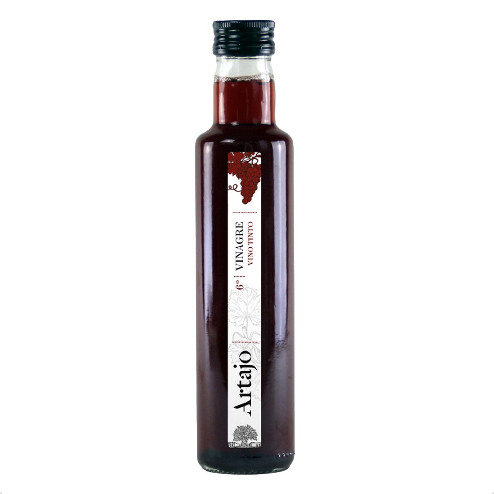 Artajo Red Wine Vinegar, Spanish Red Wine Vinegar, Aged In Oak Barrels, Ideal For Vinaigrettes, Salad Dressings, Marinades, Pickling And Cooking, 250ml Bottle