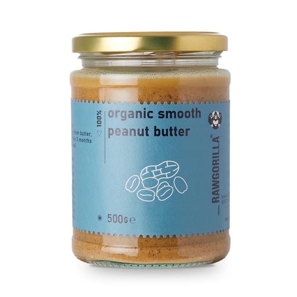 RAWGORILLA Organic Smooth Peanut Butter 500g