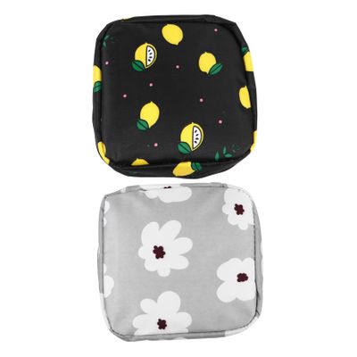 Anneome Sanitary Napkin Storage Bag and Coin Purse Portable Mini Pouch for Women Small Credit Card Holder Travel Toiletry Organizer with 2pcs Random Styles