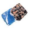 BCOATH 2pc Small Menstrual Pad Bag and Small Makeup Storage Bag Zipper, Portable Waterproof Tampon and Sanitary Napkin Pouch for Travel and Everyday Use, Leopard and Wave Pattern view 1