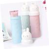 Anneome 3pcs Portable Toothbrush Bucket Travel Toothbrush Cup Cartoon Cute Wash Basin Case Toothpaste Holder for Bathroom Random Color view 4