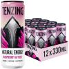 TENZING Natural Energy Drink, Plant Based, Vegan, & Gluten Free Drink, Raspberry & Yuzu, 330ml (Pack of 12) view 1