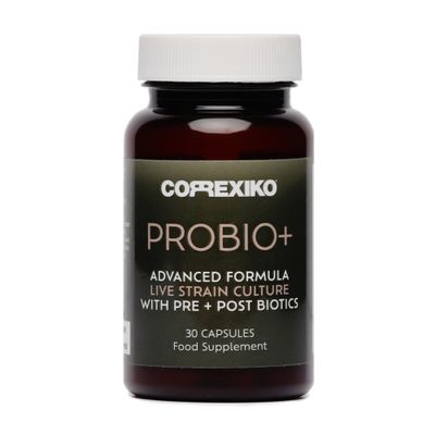 CORREXIKO Probio+ Probiotic Tablets - Advanced 12 Strain Culture - Contains Prebiotics & Postbiotics for Gut Health - Supports Digestion, Immune Health & Reduces Bloating - 30 Capsules, 1 Month Supply